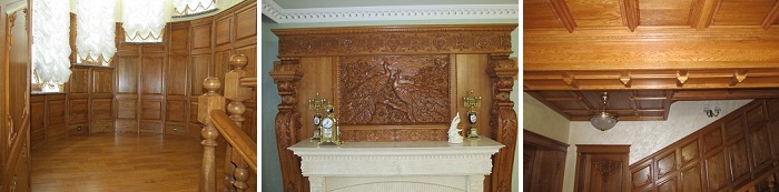 Элементы декора из массива дуба